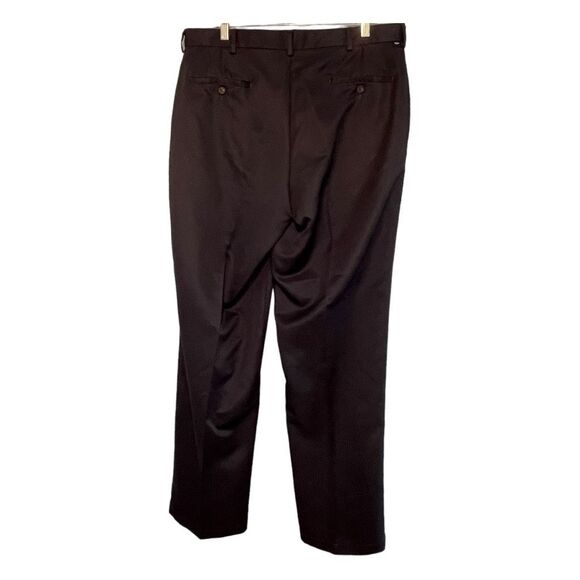 Dockers Classic Fit Signature Khaki Pants Navy Blue Polyester No Wrinkles 36 x 3 - Picture 4 of 8